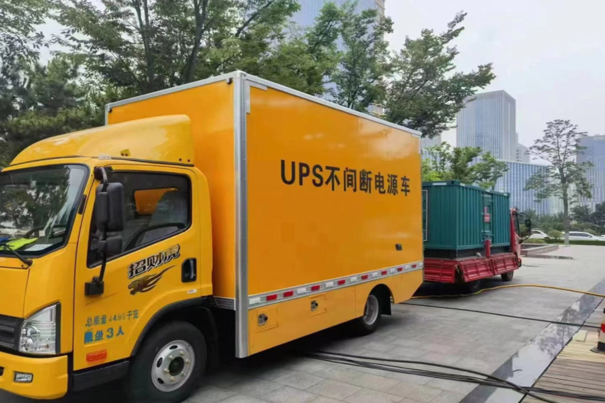 固始发电机租赁施工现场