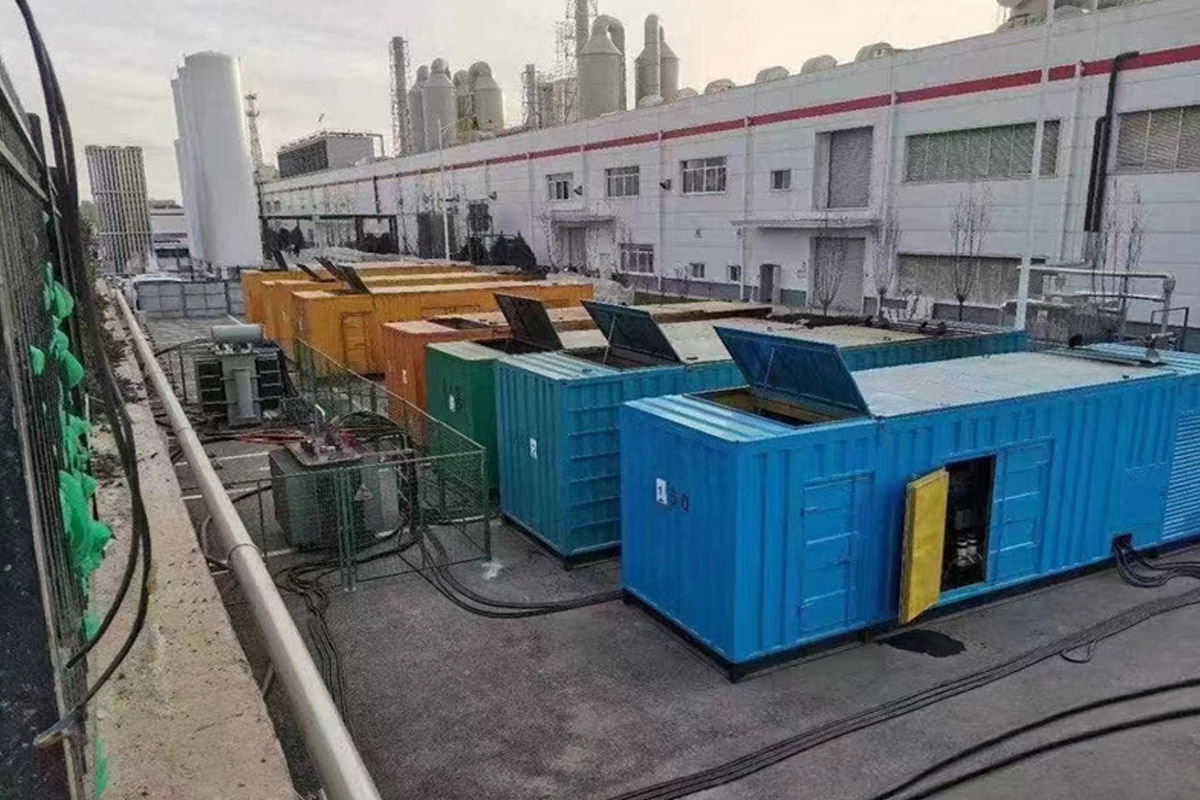 固始发电机租赁施工现场